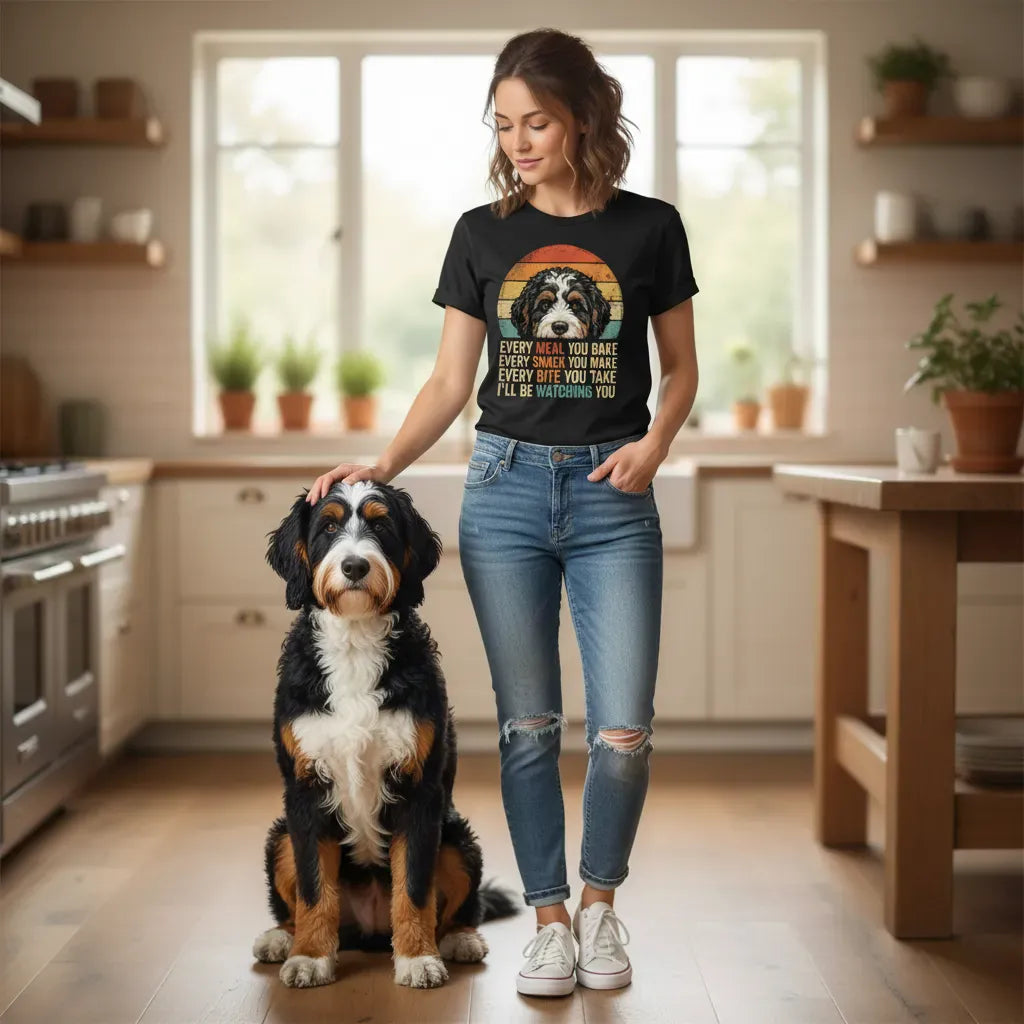 Every Meal Bernedoodle T-Shirt in by Puppy Jo