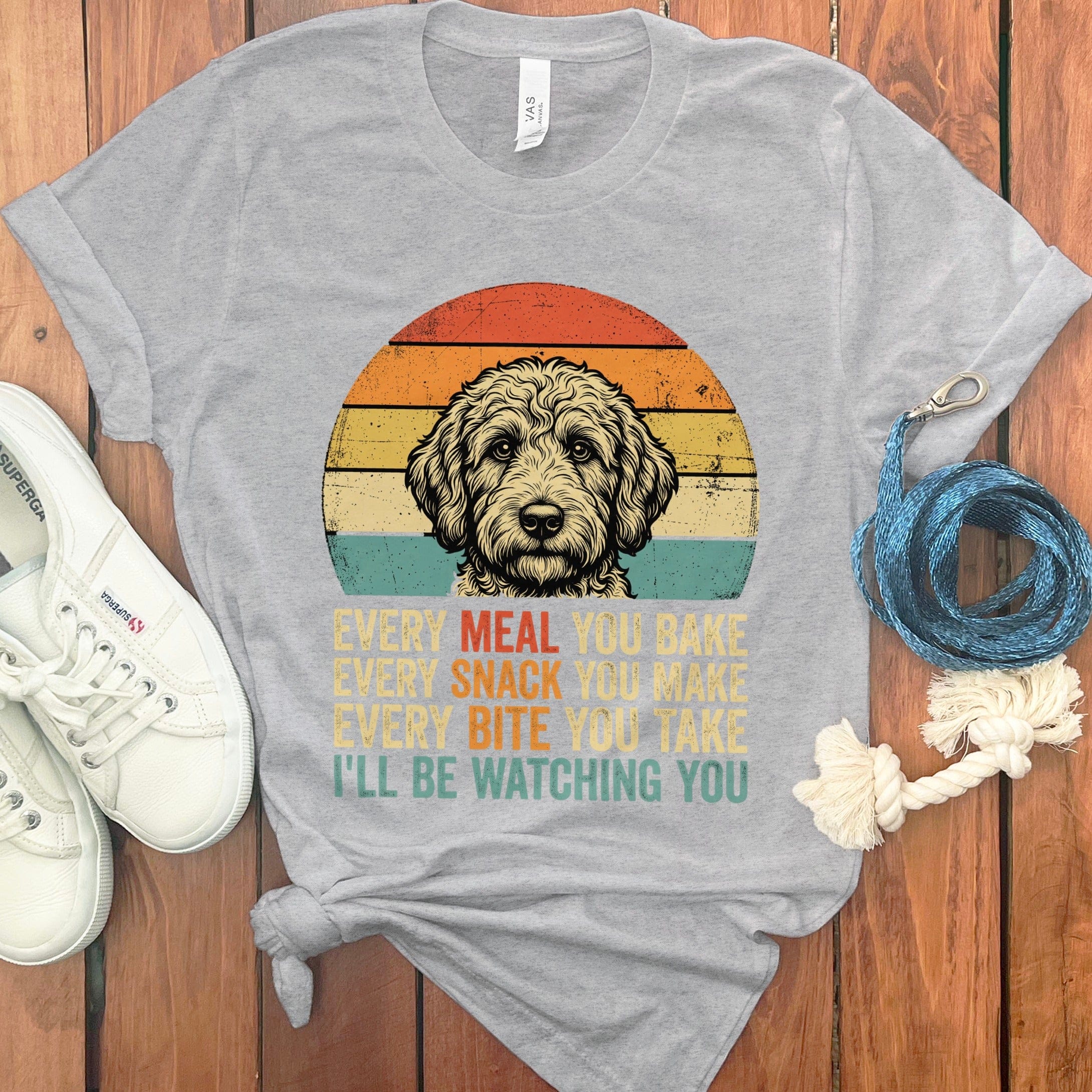 Every Meal Doodle T-Shirt in Athletic Heather / S by Puppy Jo