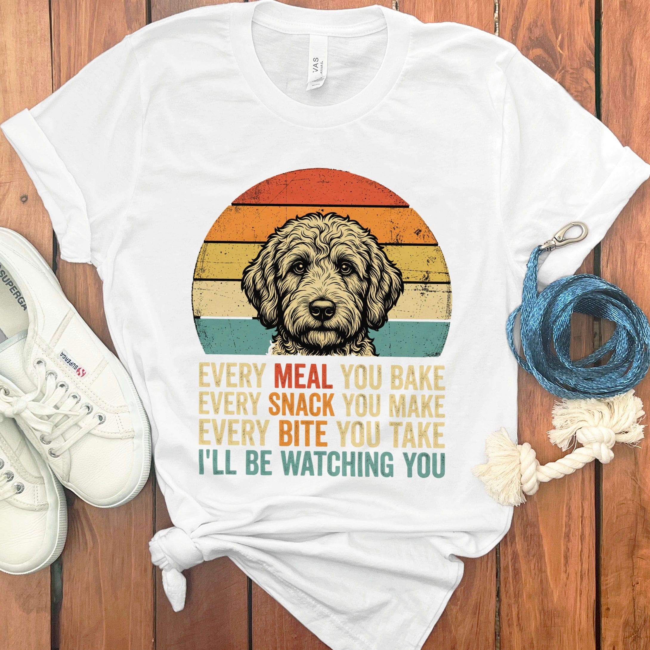 Every Meal Doodle T-Shirt in White / S by Puppy Jo