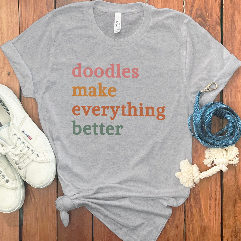 Everything Better T-Shirt in Athletic Heather / S by Puppy Jo
