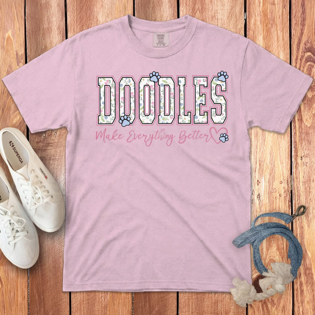 Everything Doodles Signature T-Shirt in Blossom / S by Puppy Jo