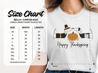 Happy Thanksgiving Dachshund Short Sleeve Tee product