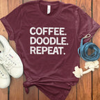 Coffee Doodle Repeat Graphic Tee Shirt product