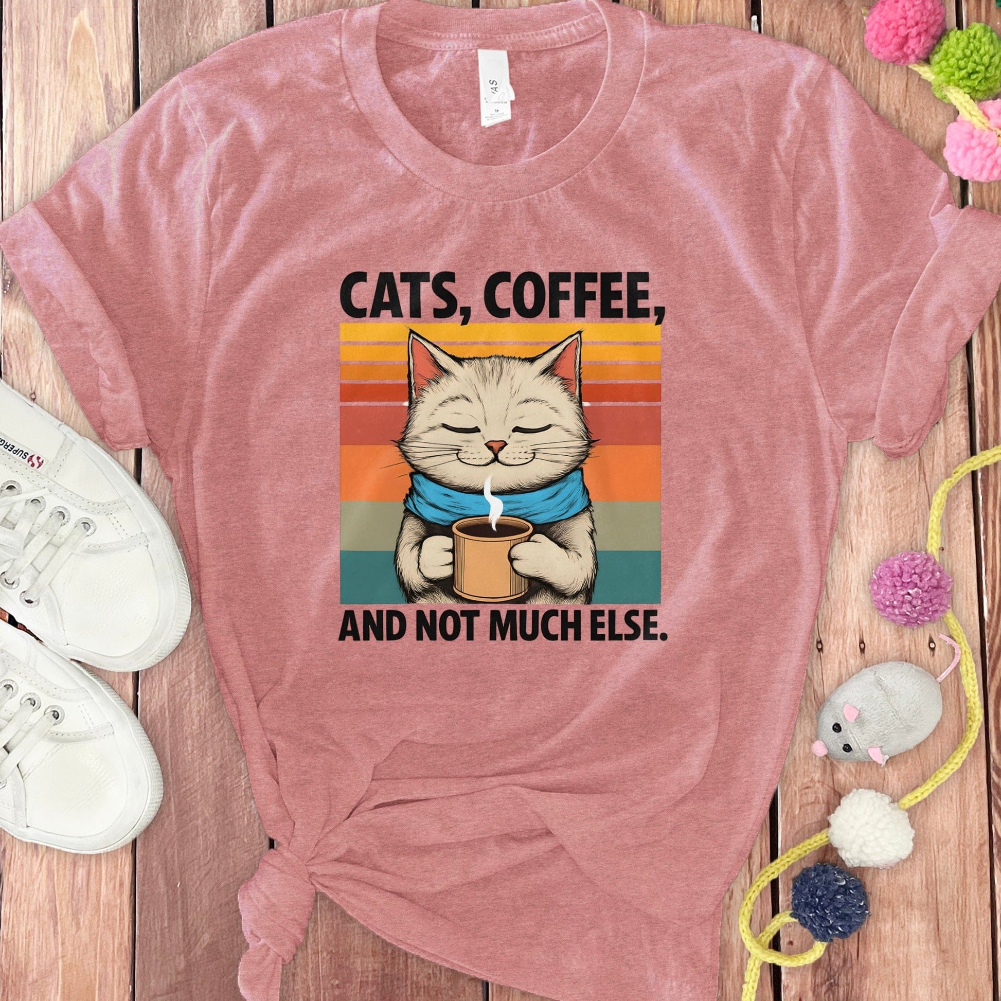 Cats Coffee And Not Much Else Cute Graphic T-shirt product