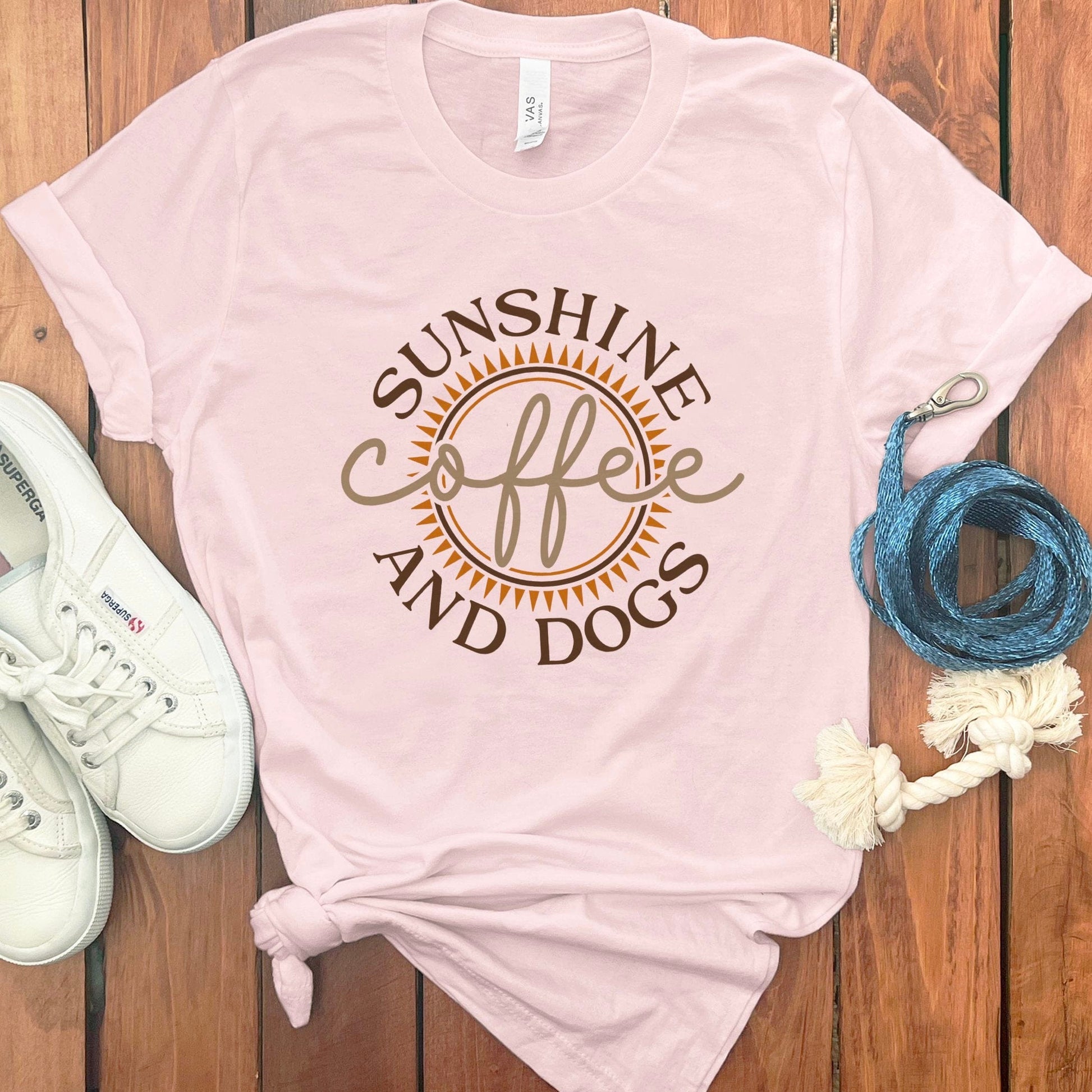 Sunshine Coffee And Dogs Graphic Tee product type