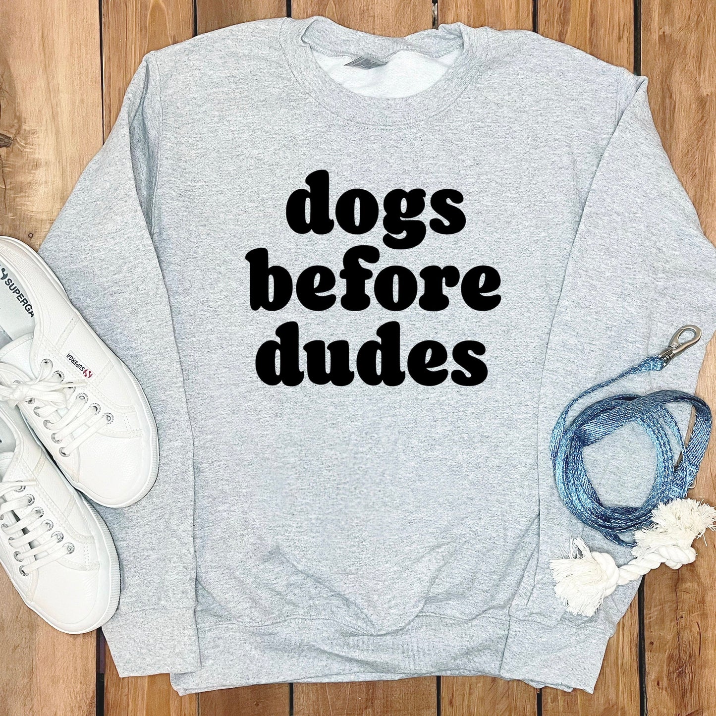 Dogs Before Dudes Grey Sweatshirt product type