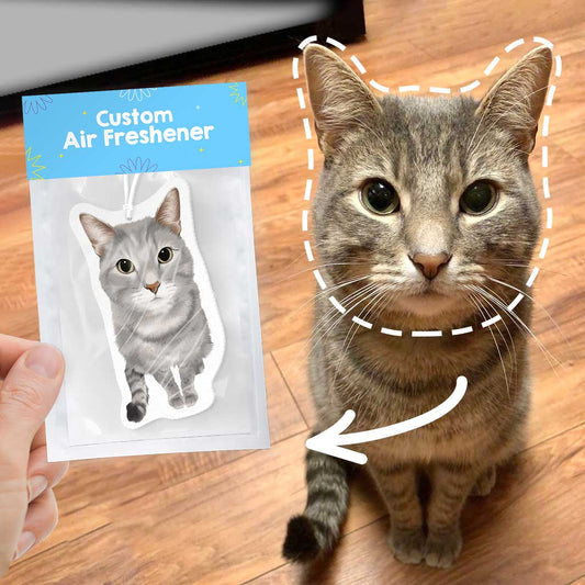 Personalized Cat Portrait Air Freshener - PuppyJo Airfreshener