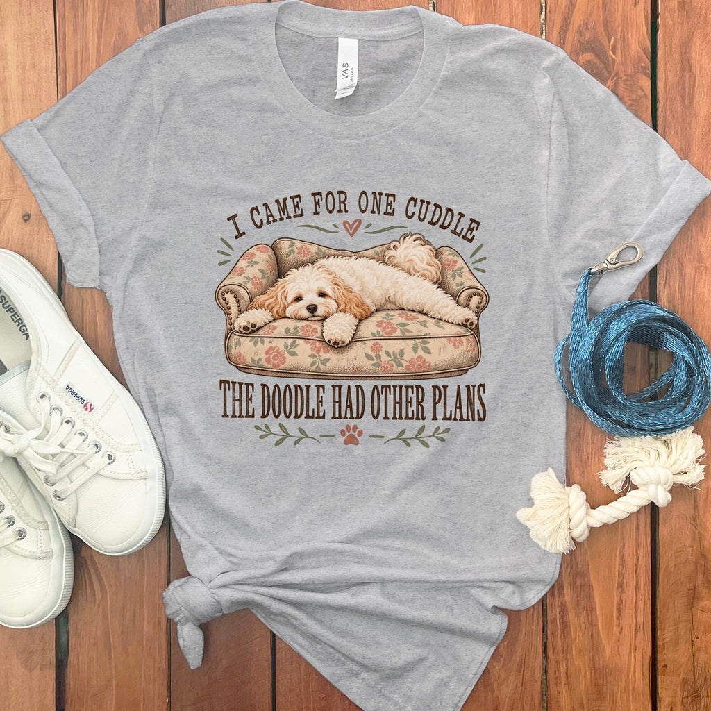 Cavapoo Cuddle T-Shirt in Athletic Heather / S by Puppy Jo