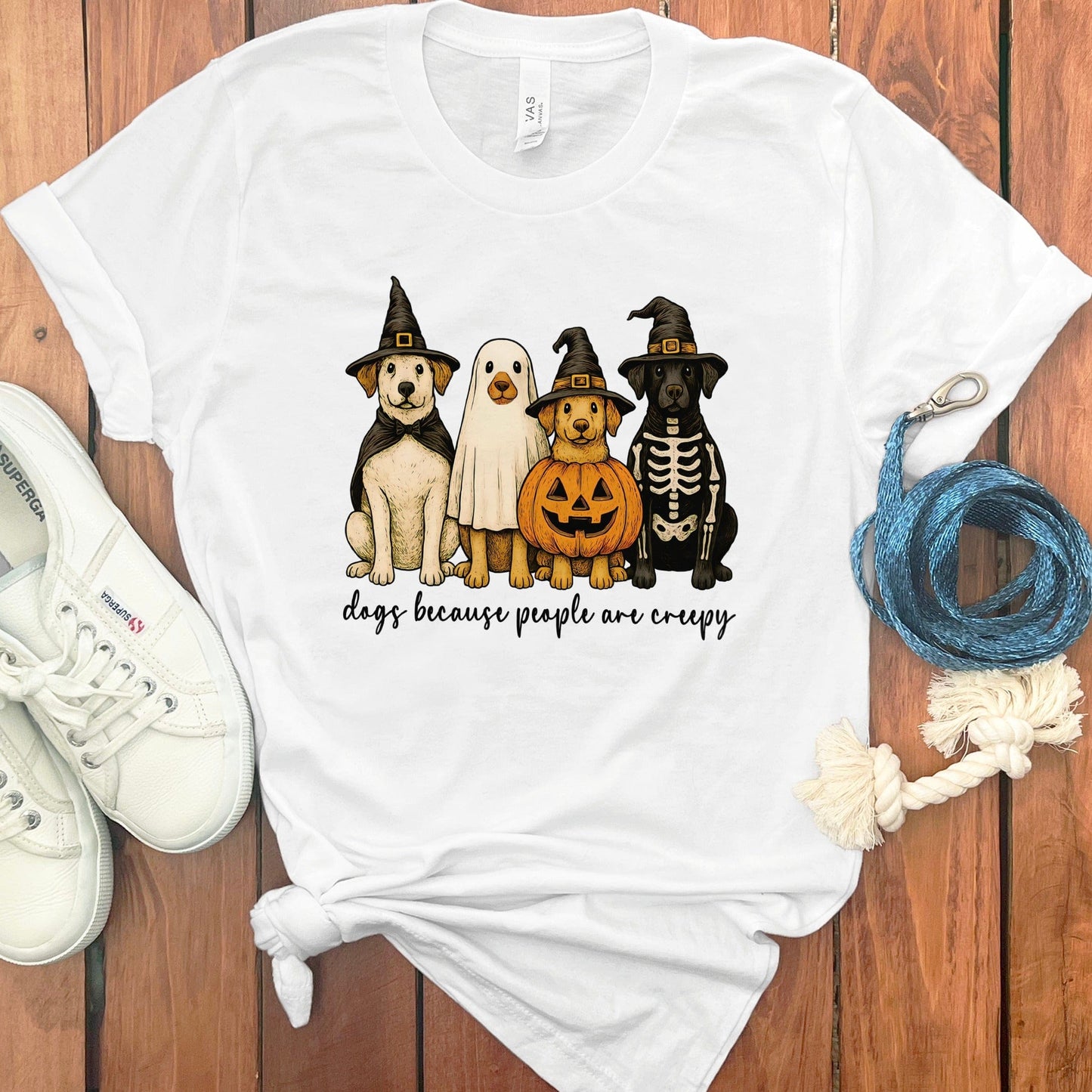 Dogs Halloween Graphic Printed Tee Shirt product