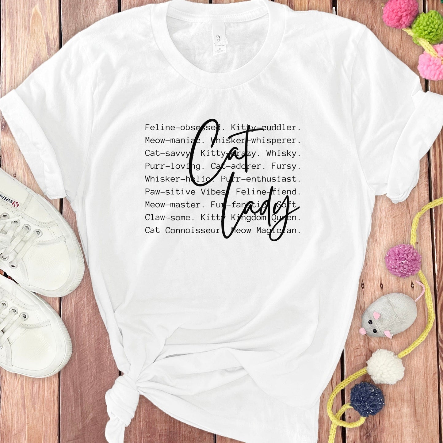 Cat Lady Quote T-Shirt for Feline Enthusiasts Product