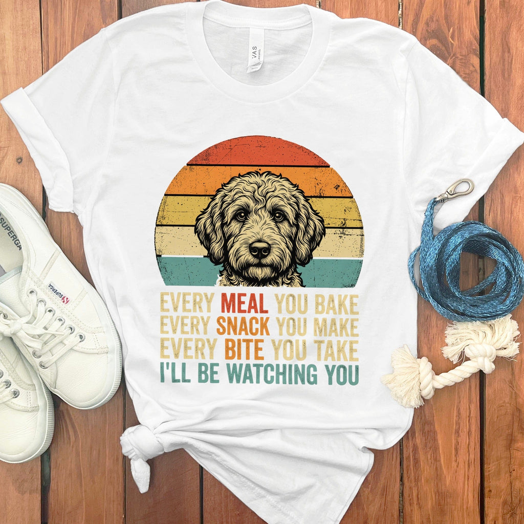 Retro Style Dog Quote Funny Watchful Dog Tee