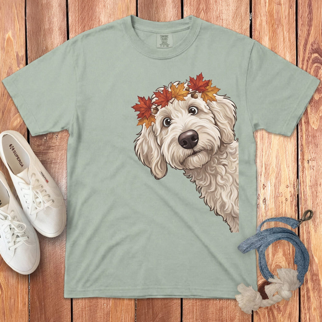 Fall Crown Maltipoo Signature T-Shirt in Bay / S / T-Shirts by Puppy Jo