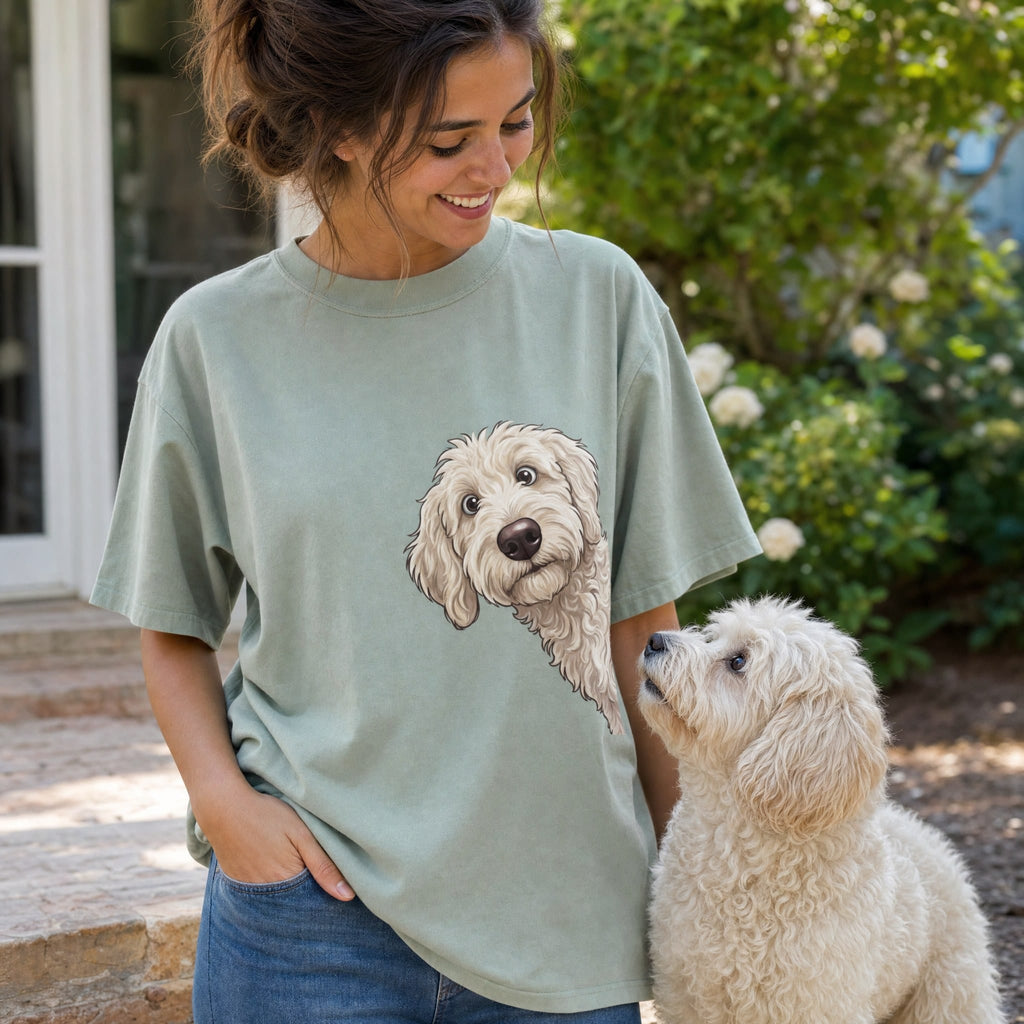 Fall Crown Maltipoo Signature T-Shirt in by Puppy Jo