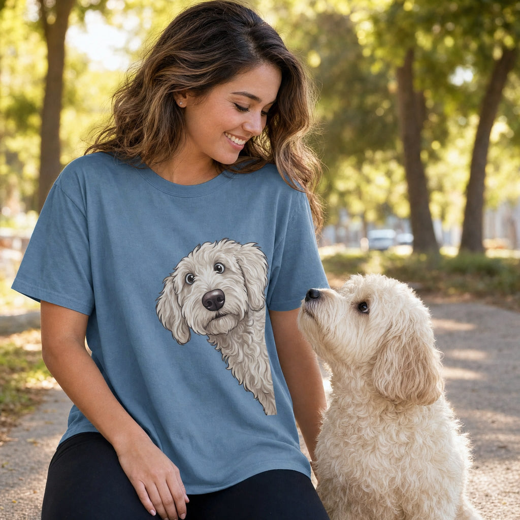 Fall Crown Maltipoo Signature T-Shirt in by Puppy Jo