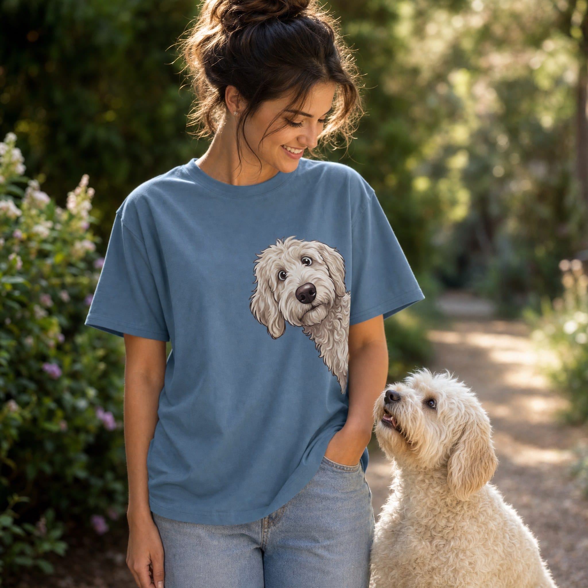 Fall Crown Maltipoo Signature T-Shirt in by Puppy Jo