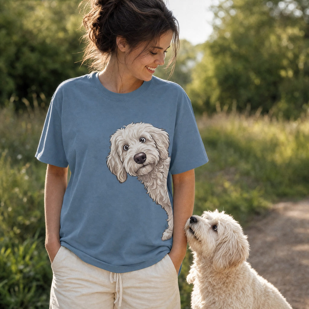 Fall Crown Maltipoo Signature T-Shirt in by Puppy Jo