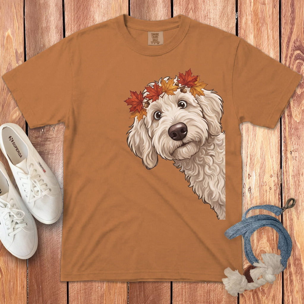 Fall Crown Maltipoo Signature T-Shirt in Yam / S / T-Shirts by Puppy Jo