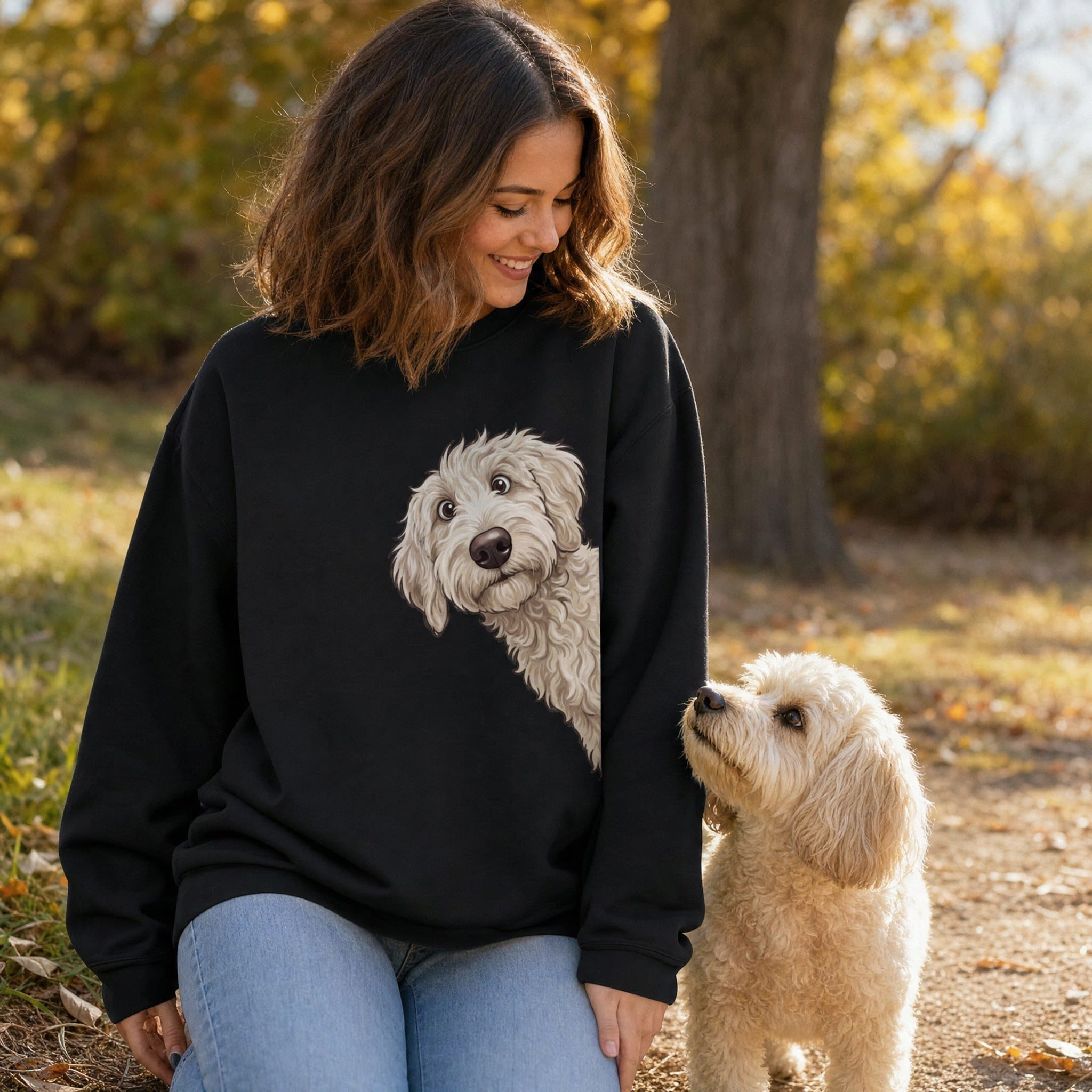 Fall Crown Maltipoo Sweatshirt in by Puppy Jo