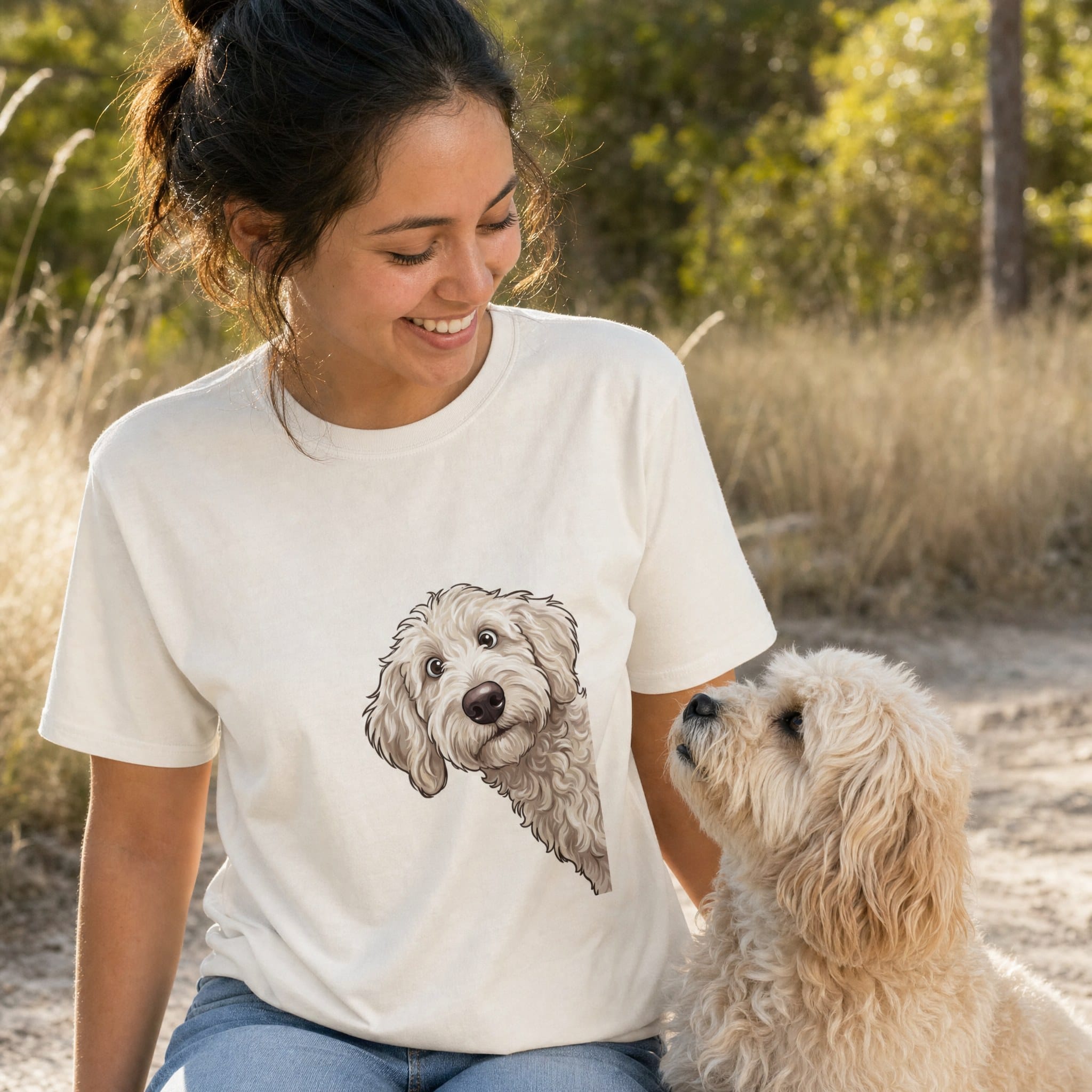 Fall Crown Maltipoo T-Shirt in by Puppy Jo