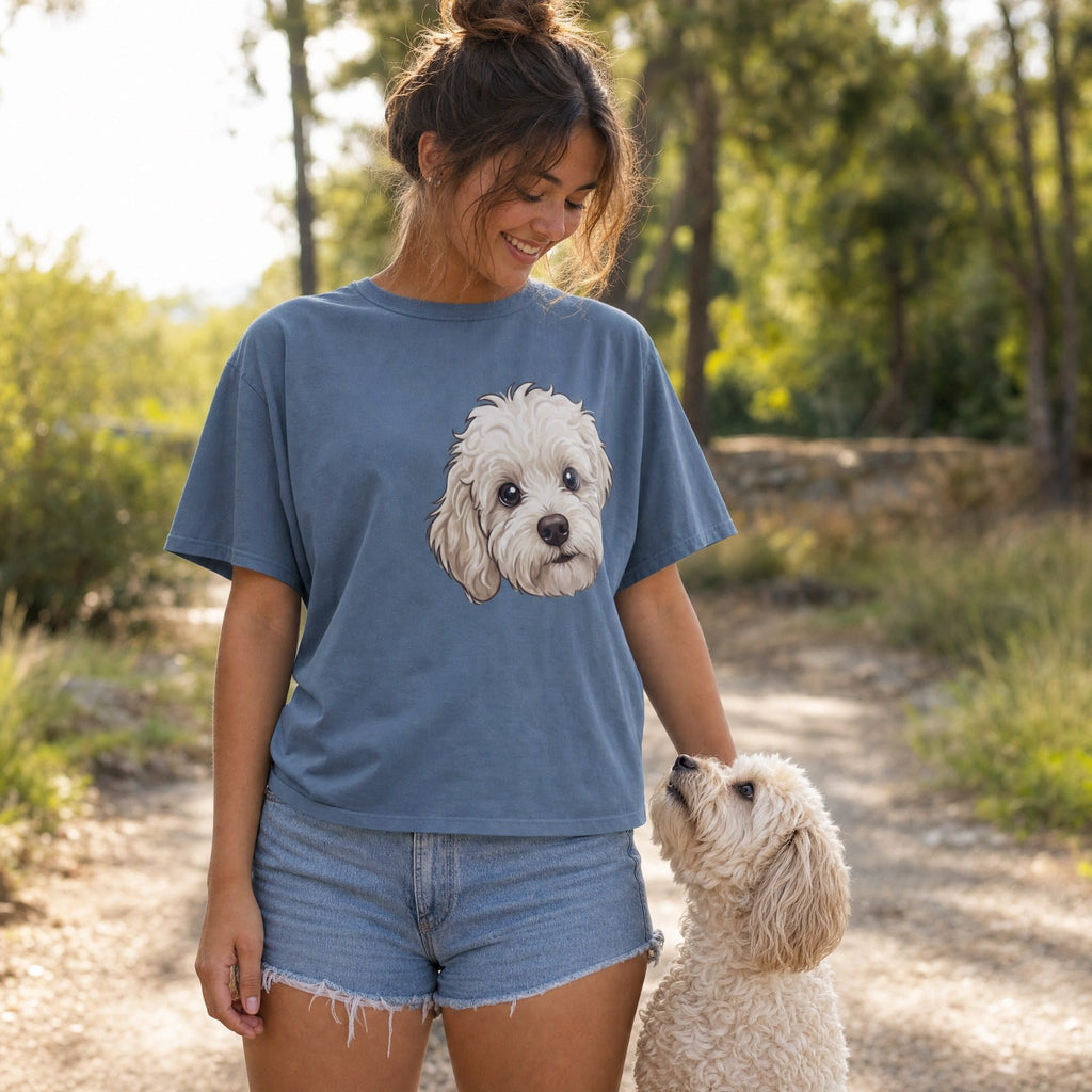 Fall Plaid Maltipoo Signature T-Shirt in by Puppy Jo