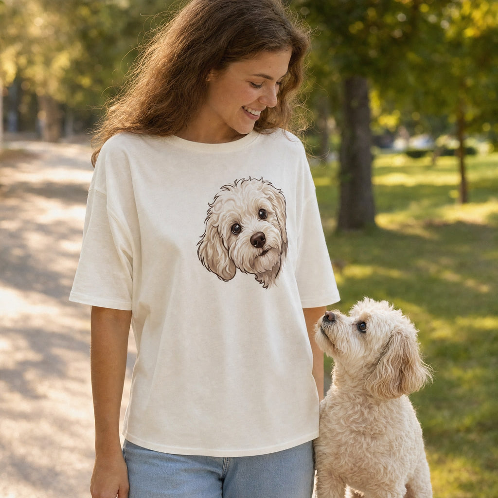 Fall Plaid Maltipoo T-Shirt in by Puppy Jo