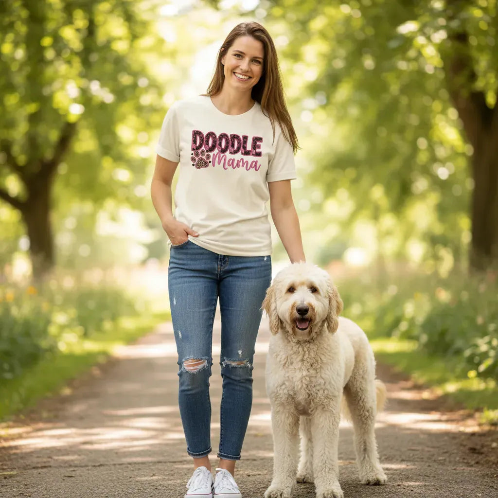 Faux Embroidery Doodle Mama T-Shirt in by Puppy Jo