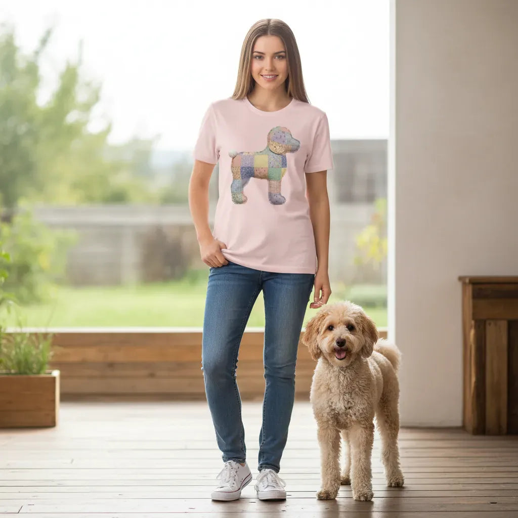 Faux Pastel Quilted Doodle T-Shirt in by Puppy Jo