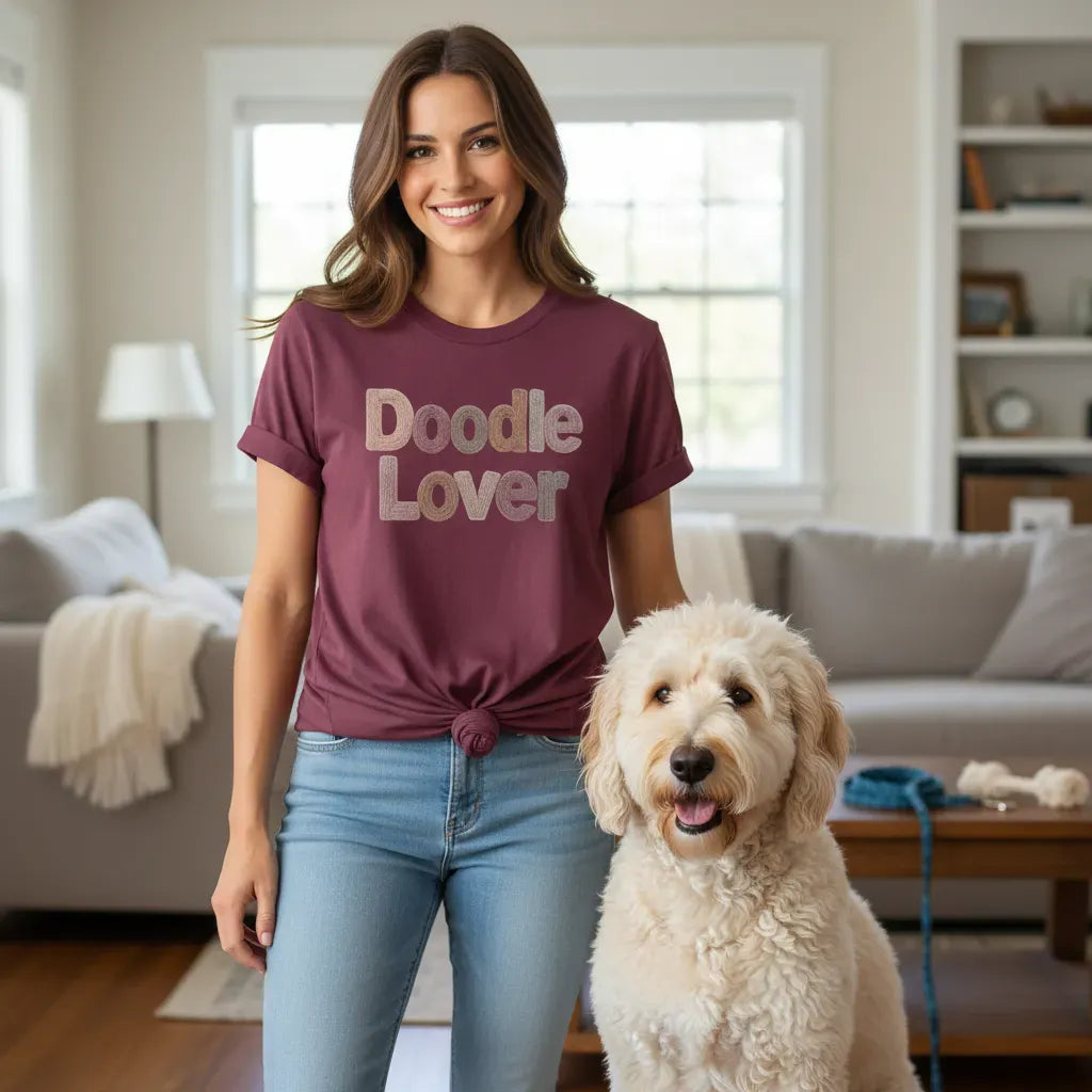 Faux Yarn Doodle Lover T-Shirt in by Puppy Jo