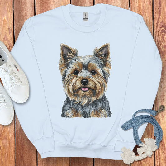 Yorkie Dog Graphic Long Sleeve Top
