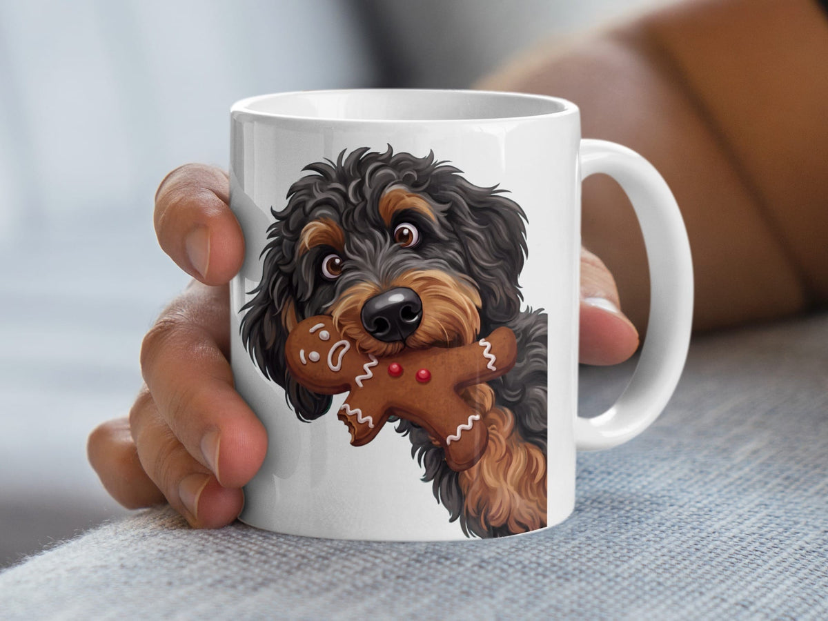Phantom Goldendoodle Cookie Thief Mug in by Puppy Jo