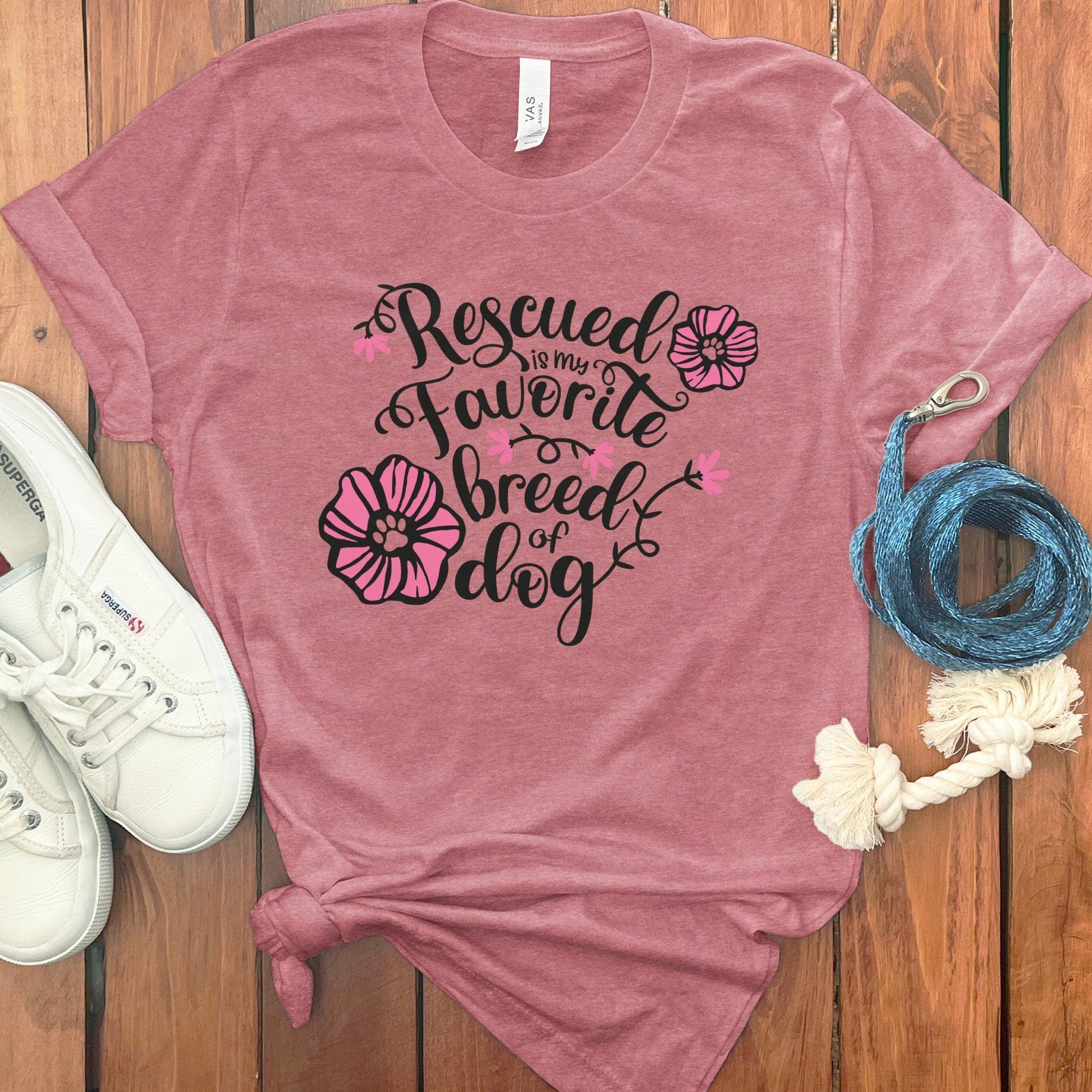 Rescued Is My Favorite Breed of Dog T-Shirt product type
