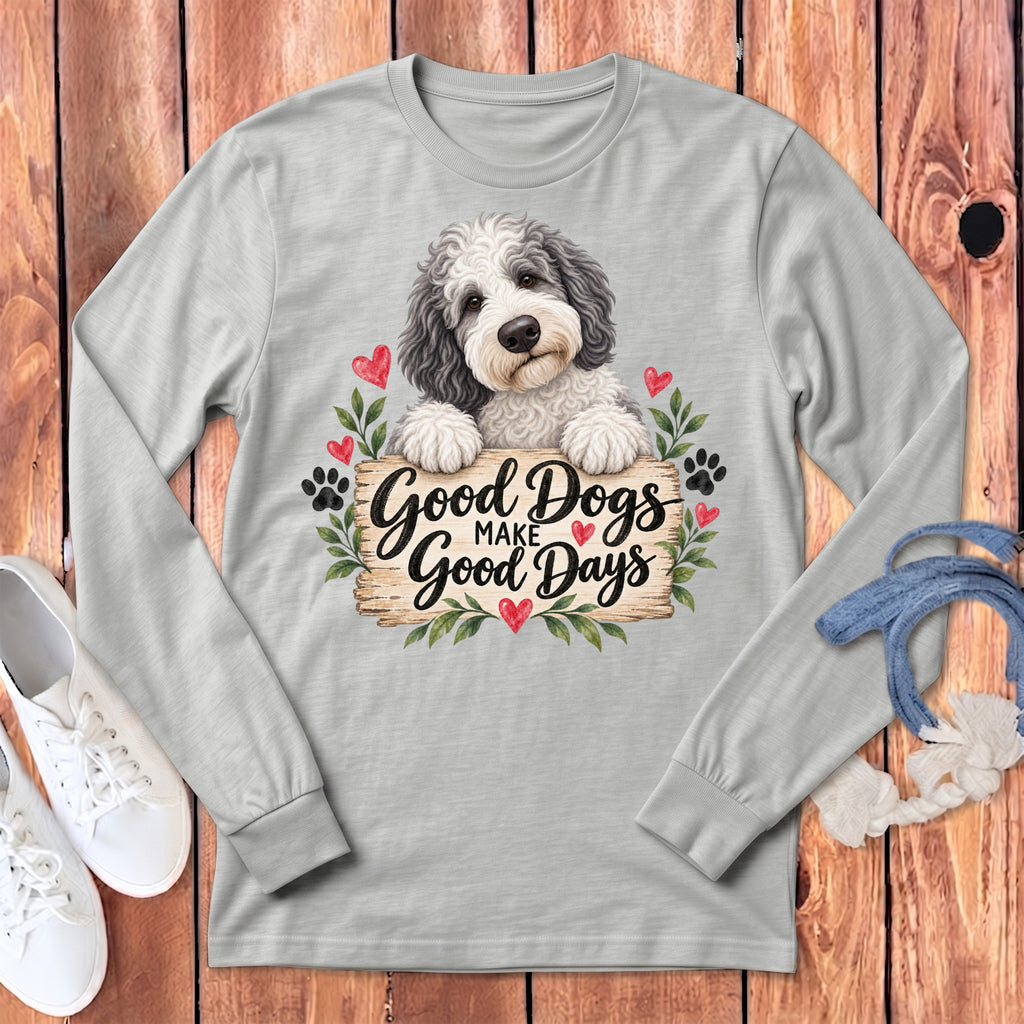 Sheepadoodle Good Days Long Sleeve T-Shirt