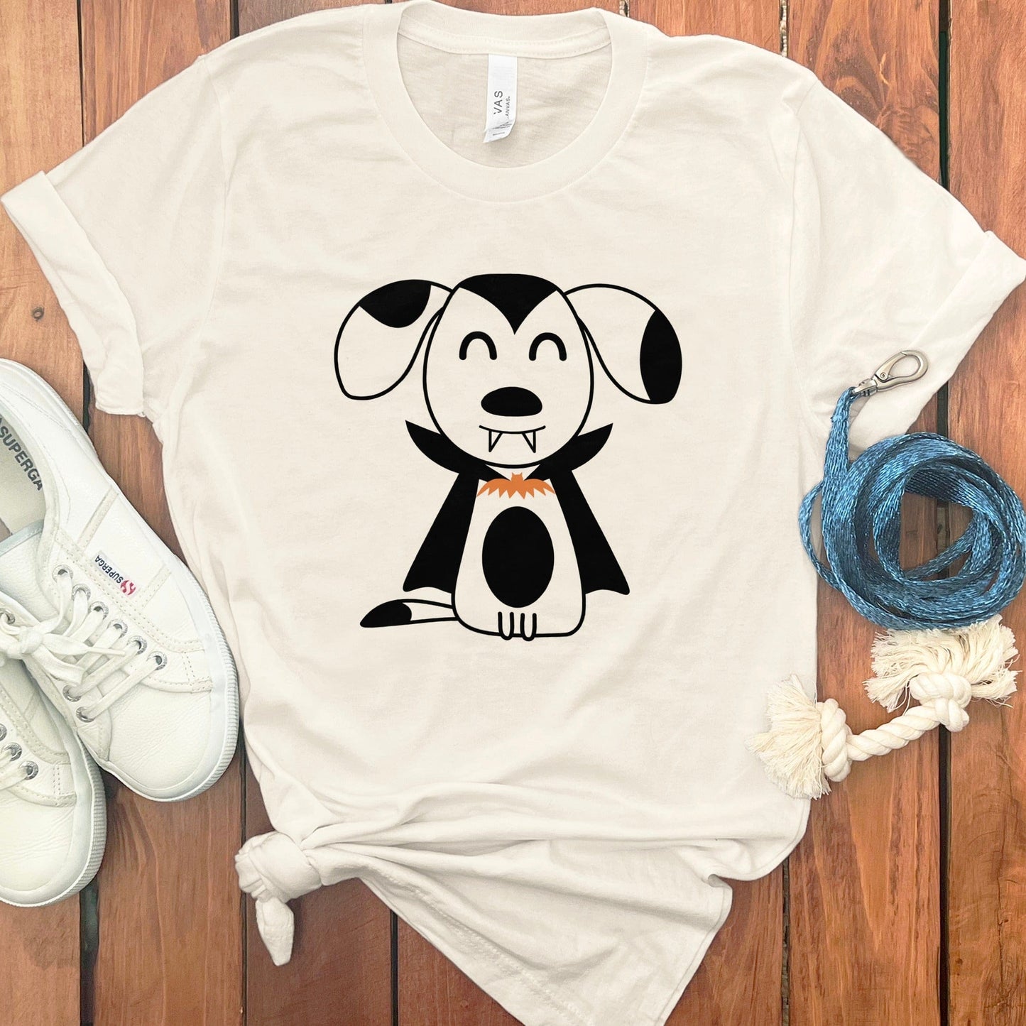 Playful Cartoon Dog Graphic Print T-Shirt product