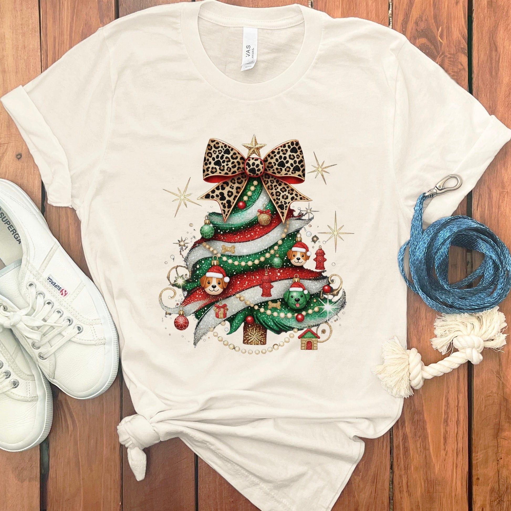 Festive Christmas Tree Graphic Print Unisex T-shirt product