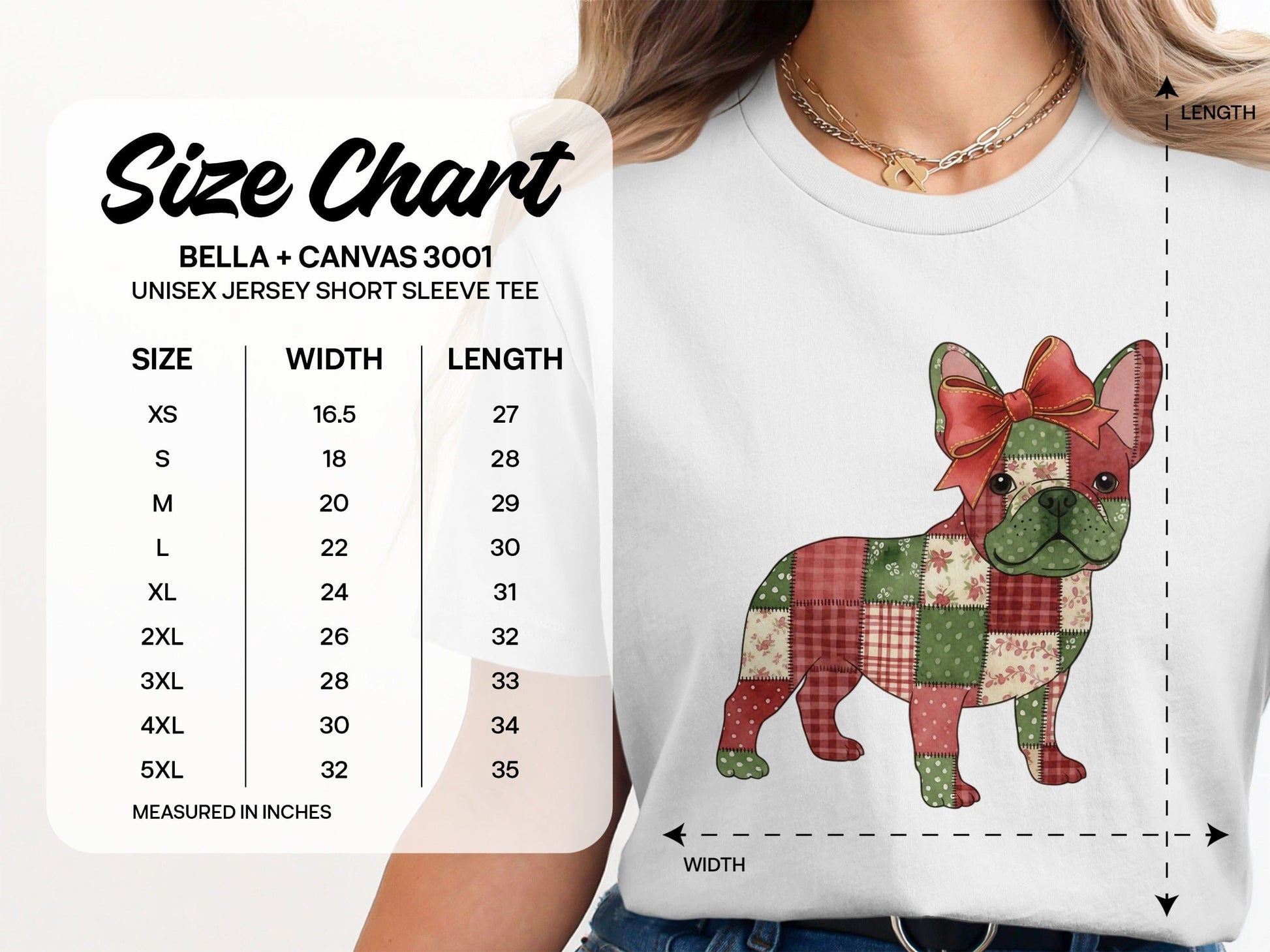 French Bulldog Patchwork Design Short Sleeve Tee product