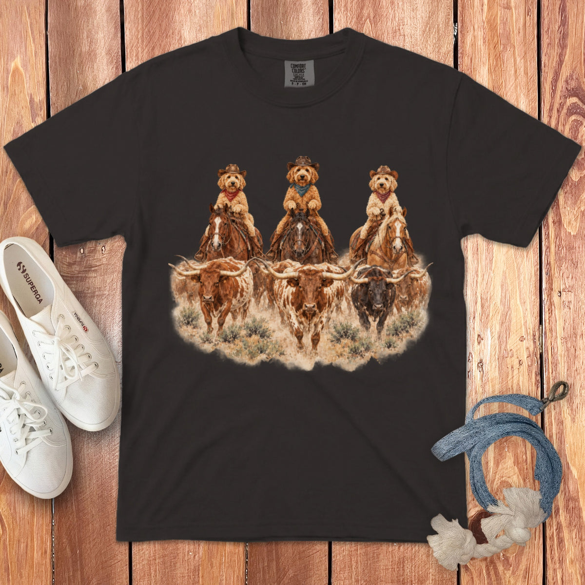 Western Doodle Cowboy Signature T-Shirt