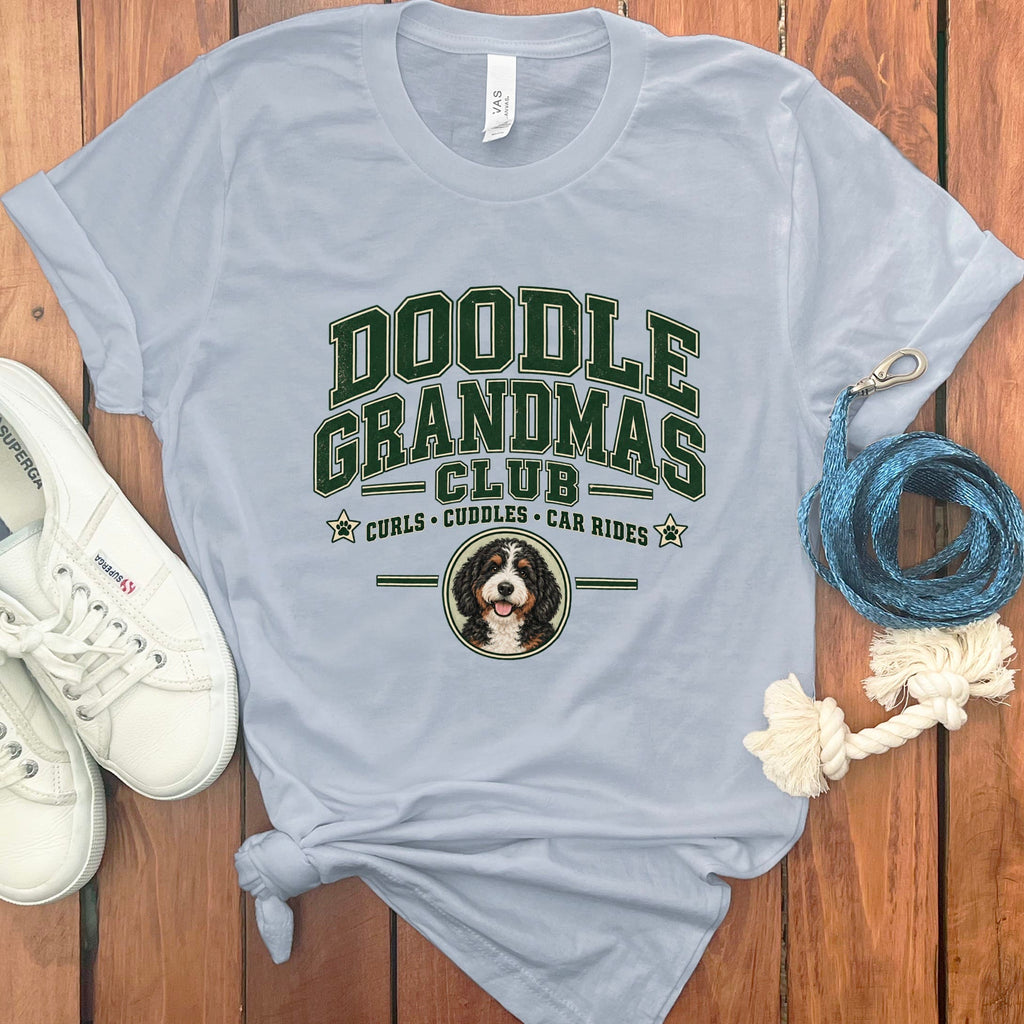 Bernedoodle Grandmas Club in Light Blue / S by Puppy Jo