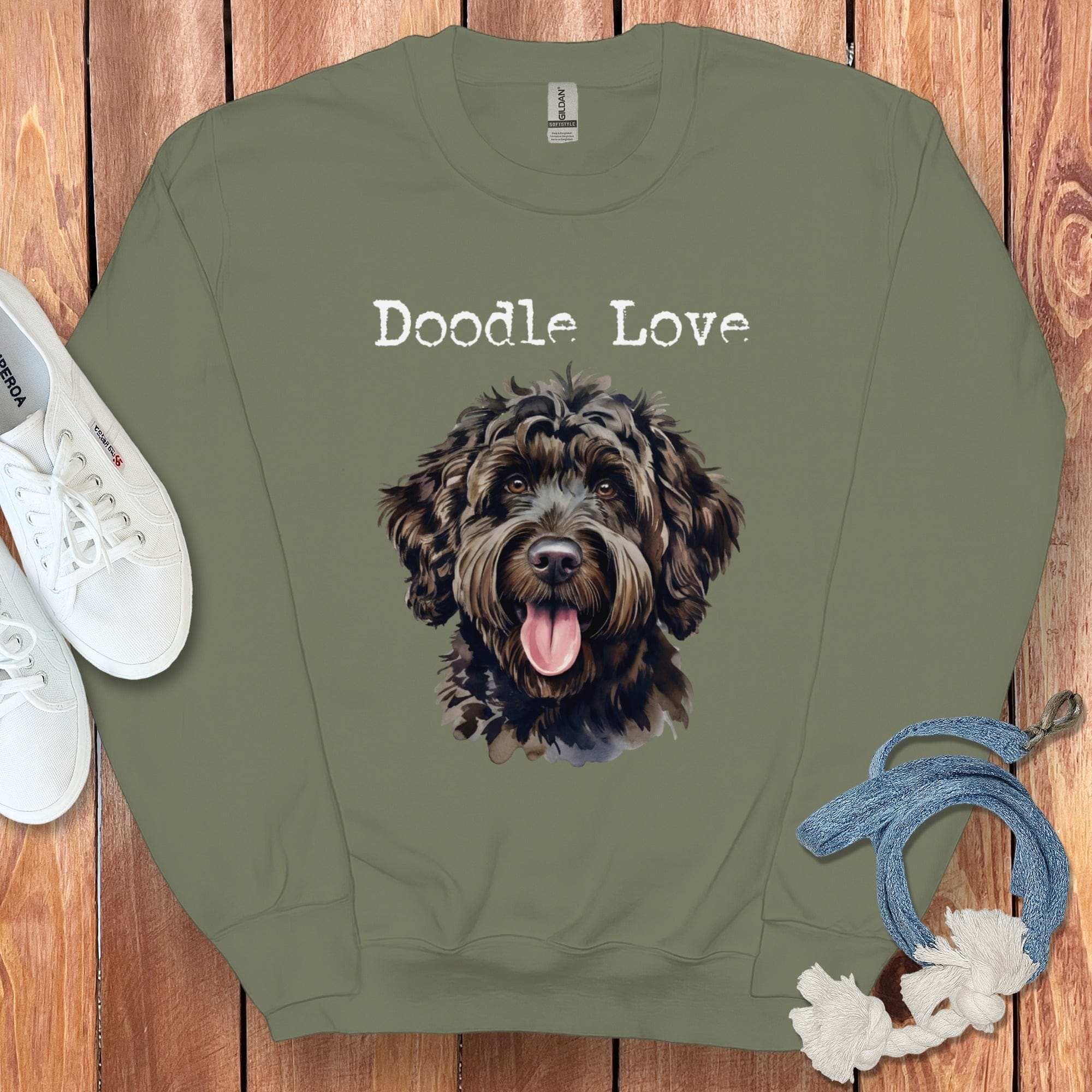 Doodle Love Graphic Sweatshirt for Dog Lovers Casual Wear