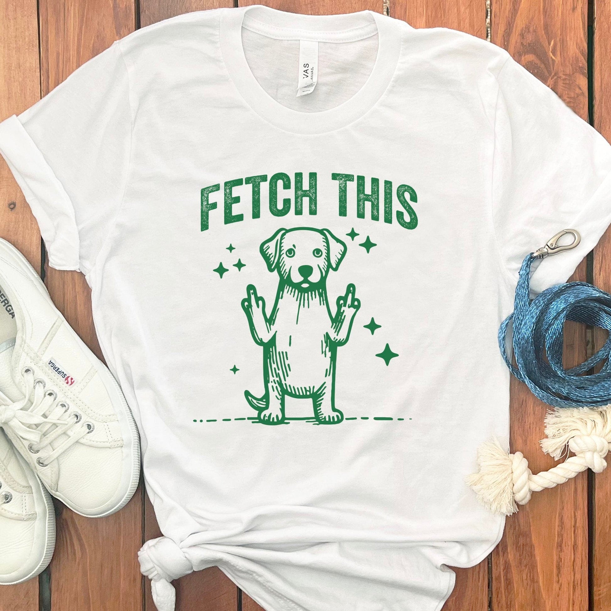 Fetch This Funny Dog Cartoon Graphic Tee product type