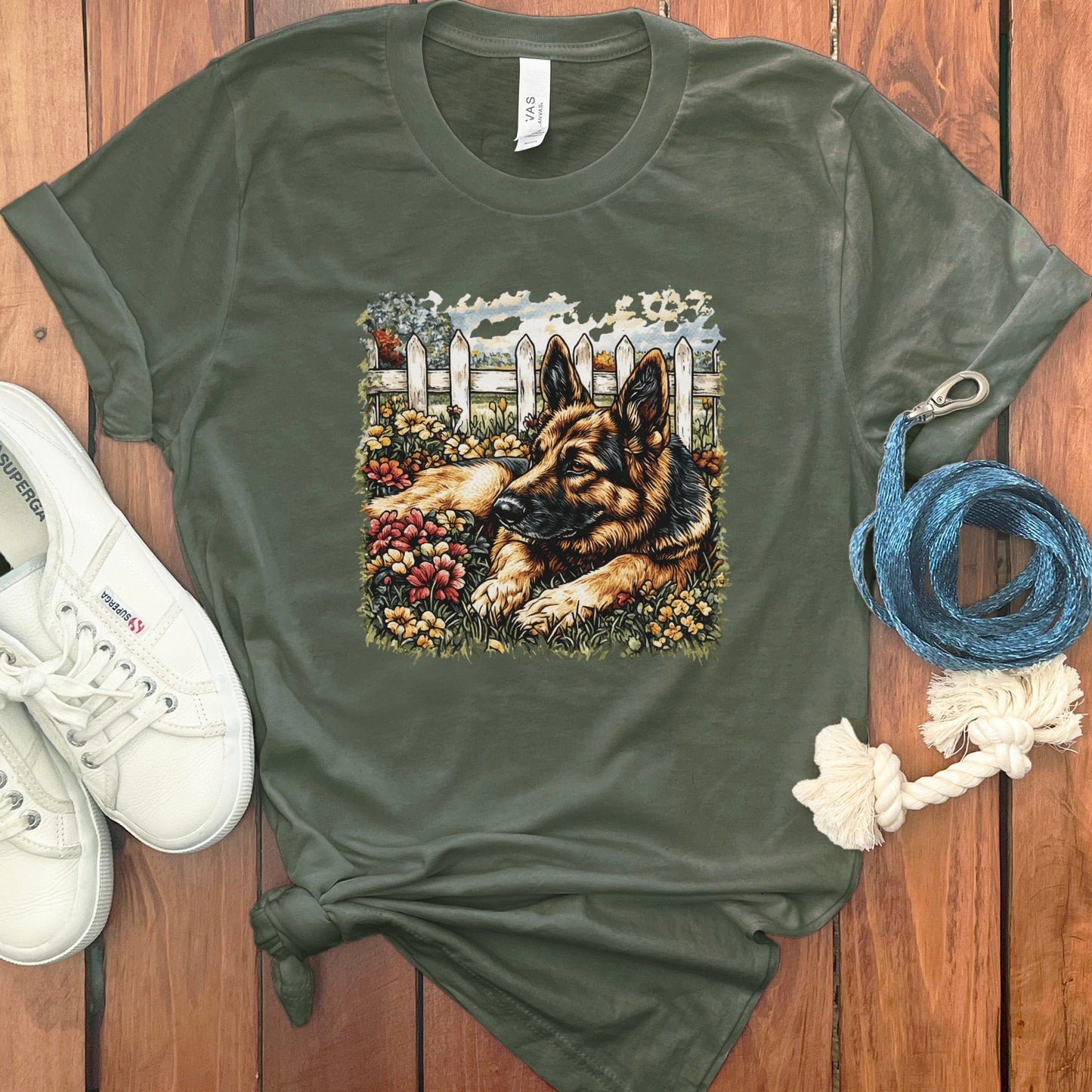 Relaxing German Shepherd Dog Graphic Tee product