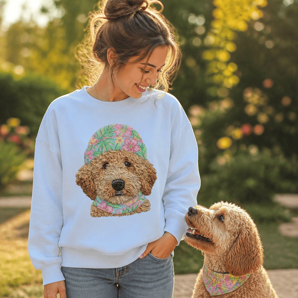 Floral Vibes Cavapoo Sweatshirt in by Puppy Jo