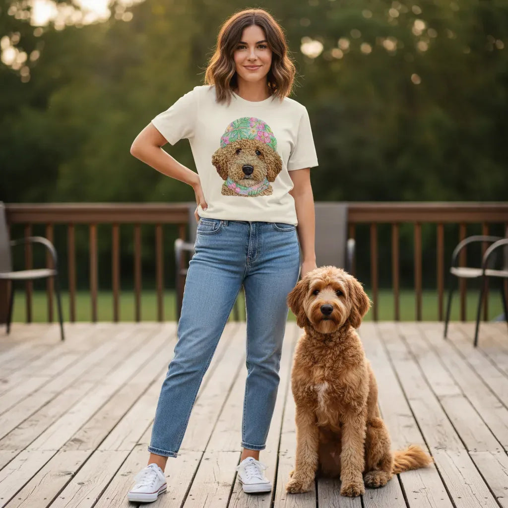 Floral Vibes Cavapoo T-Shirt in by Puppy Jo