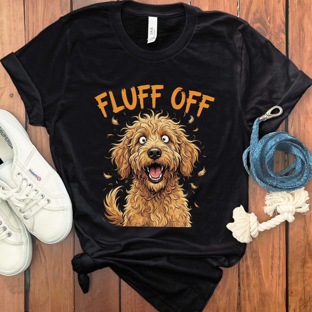 Fluff Off T-Shirt in Black / S by Puppy Jo