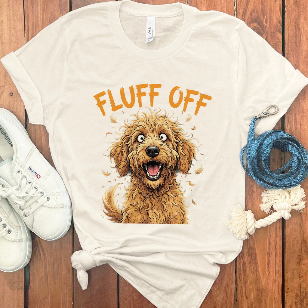 Fluff Off T-Shirt in Natural / S by Puppy Jo