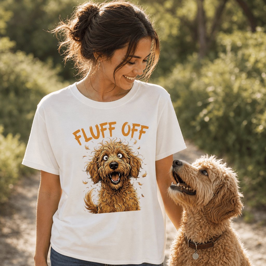 Fluff Off T-Shirt in by Puppy Jo