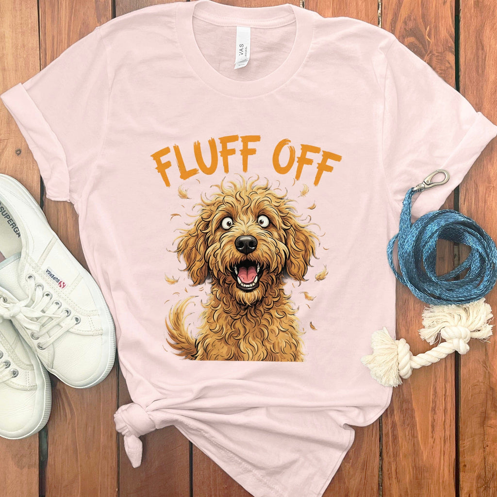 Fluff Off T-Shirt in Soft Pink / S by Puppy Jo