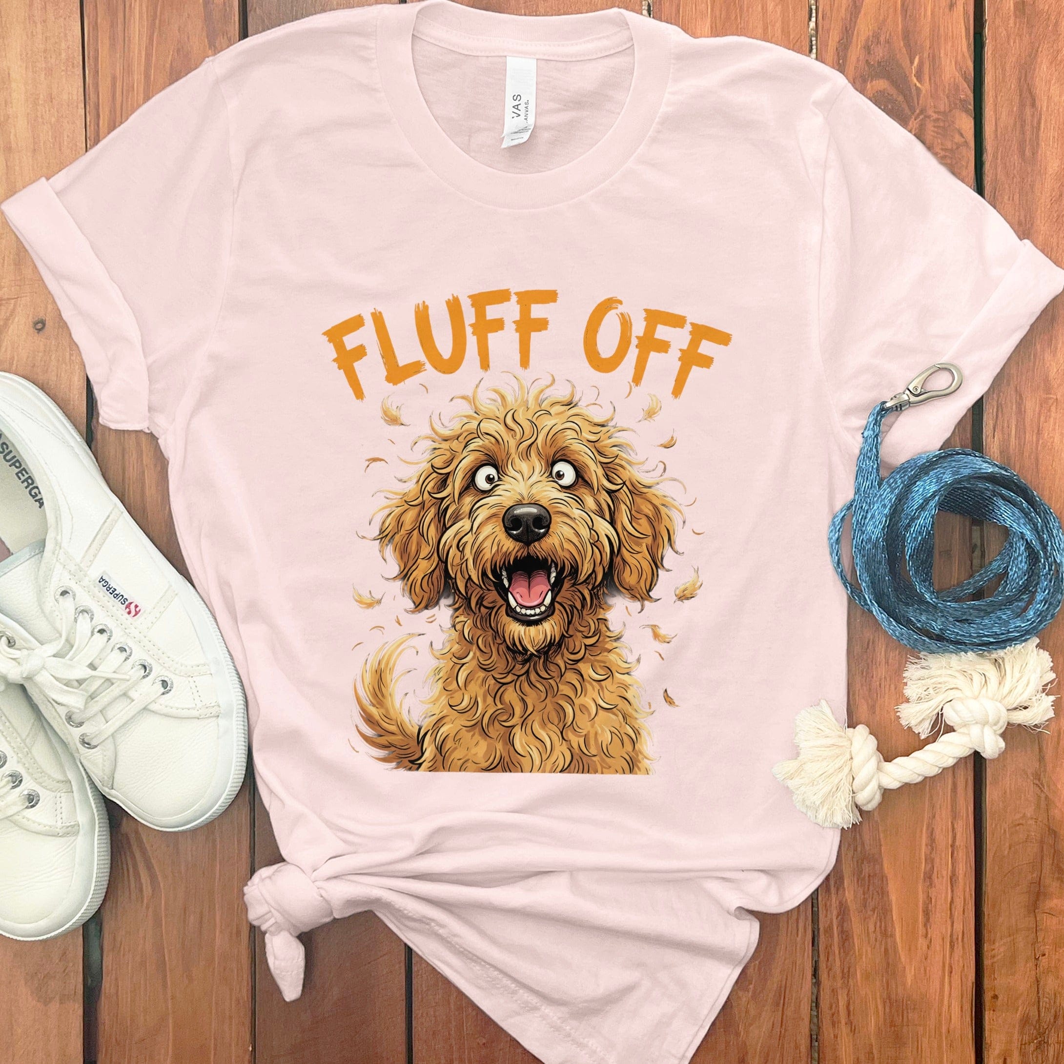 Fluff Off T-Shirt in Soft Pink / S by Puppy Jo