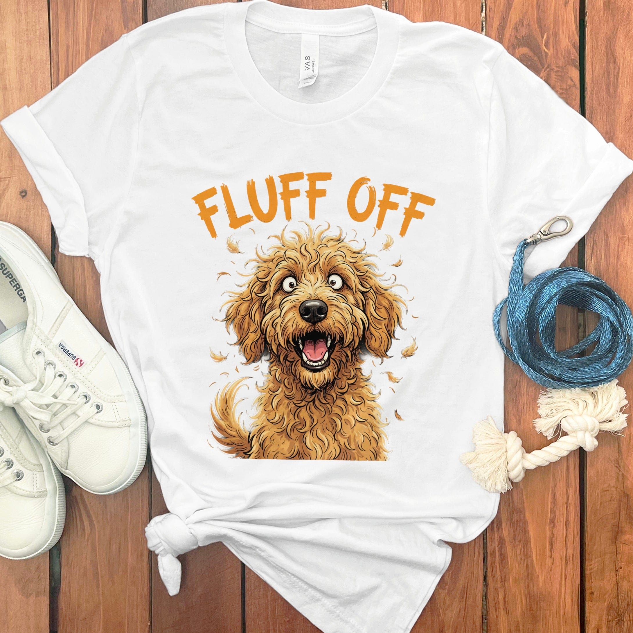 Fluff Off T-Shirt in White / S by Puppy Jo