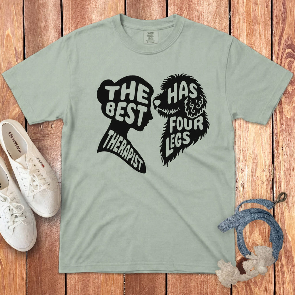 Four Legs Therapist Signature T-Shirt in Bay / S by Puppy Jo