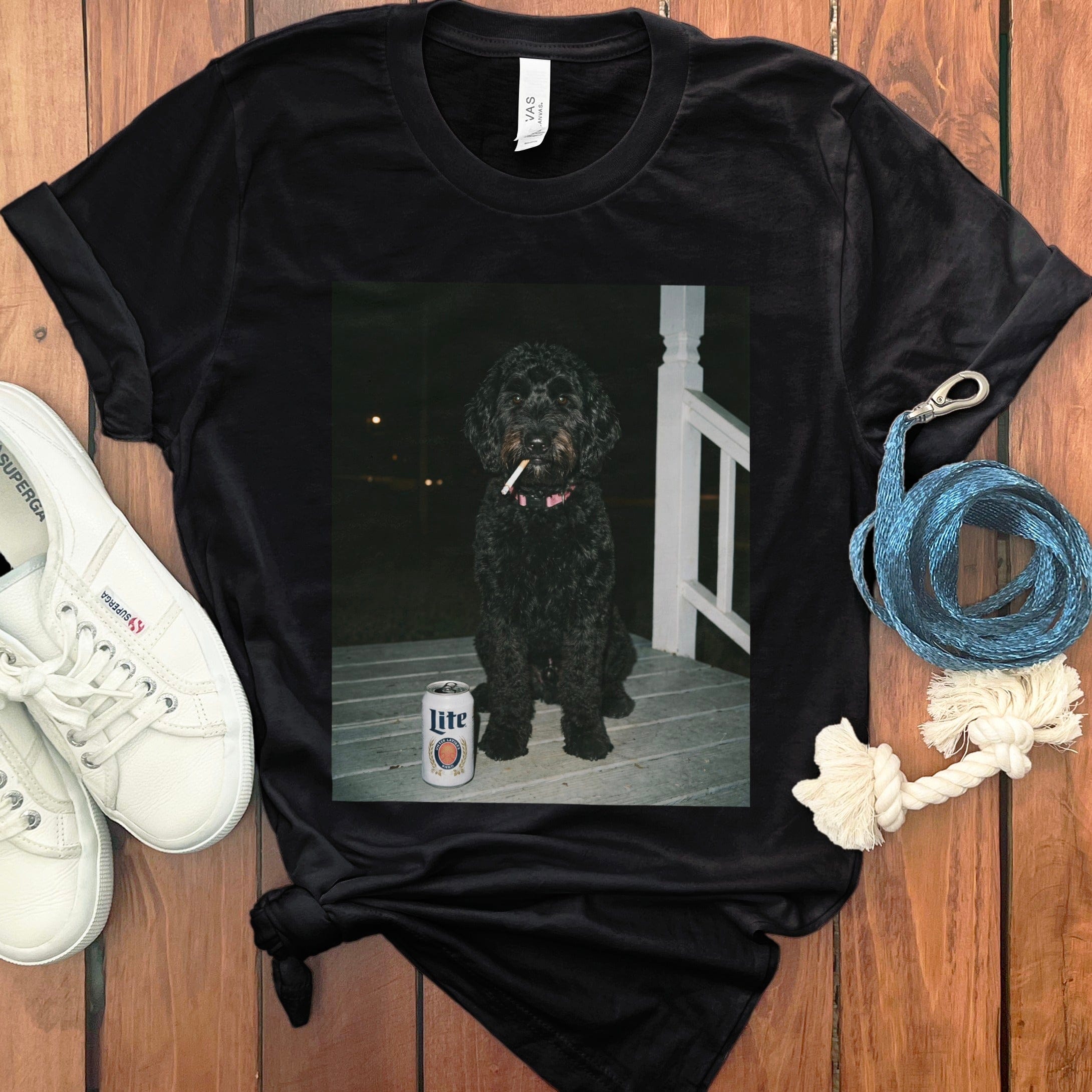 Funny Black Goldendoodle Meme T-Shirt in Black / S by Puppy Jo